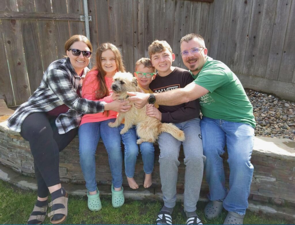 The Brannon’s added Woody, a Cairn Terrier, to their family. 